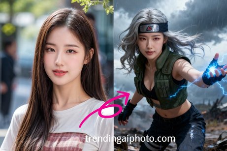 Kakashi Cosplay Female Filter | Generated by Trending AI Photo - trendingaiphoto.com