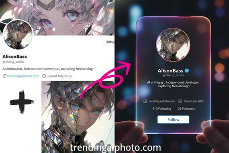 Twitter Profile Card Generator | Generated by Trending AI Photo - trendingaiphoto.com